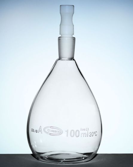 piknometrs A klases 100 ml GLASSCO bez partijas sertifikāta