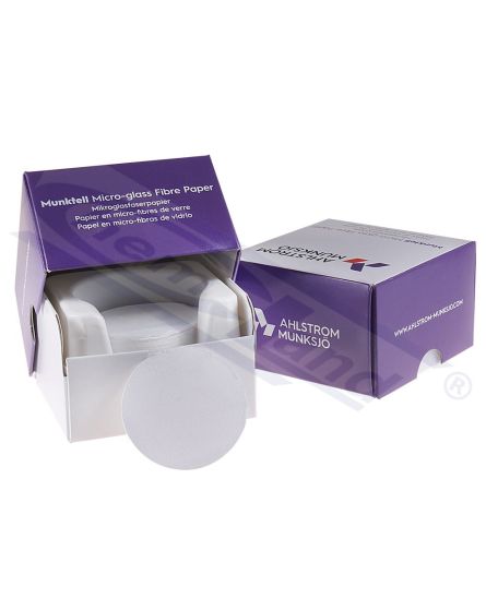 stikla mikrošķiedras filtri MGC 70mm, Ahlstrom pkg=100gab.